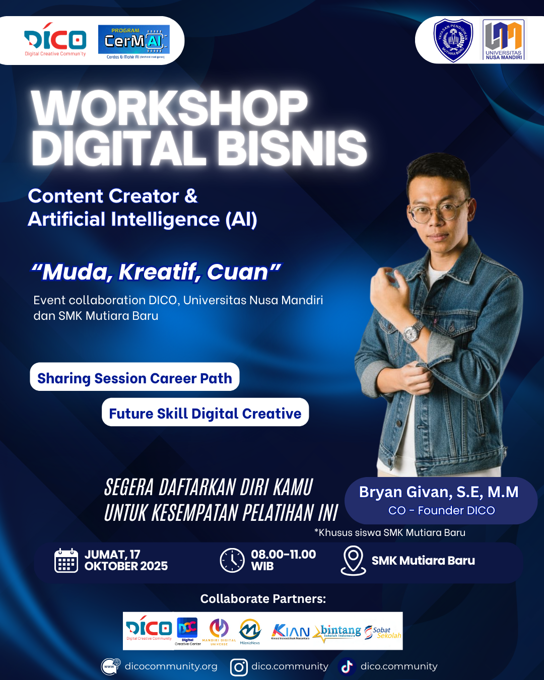 Workshop Digital Bisnis "Reels, Feeds, dan Engagement: Formula Konten Bisnis yang Menarik Hati"