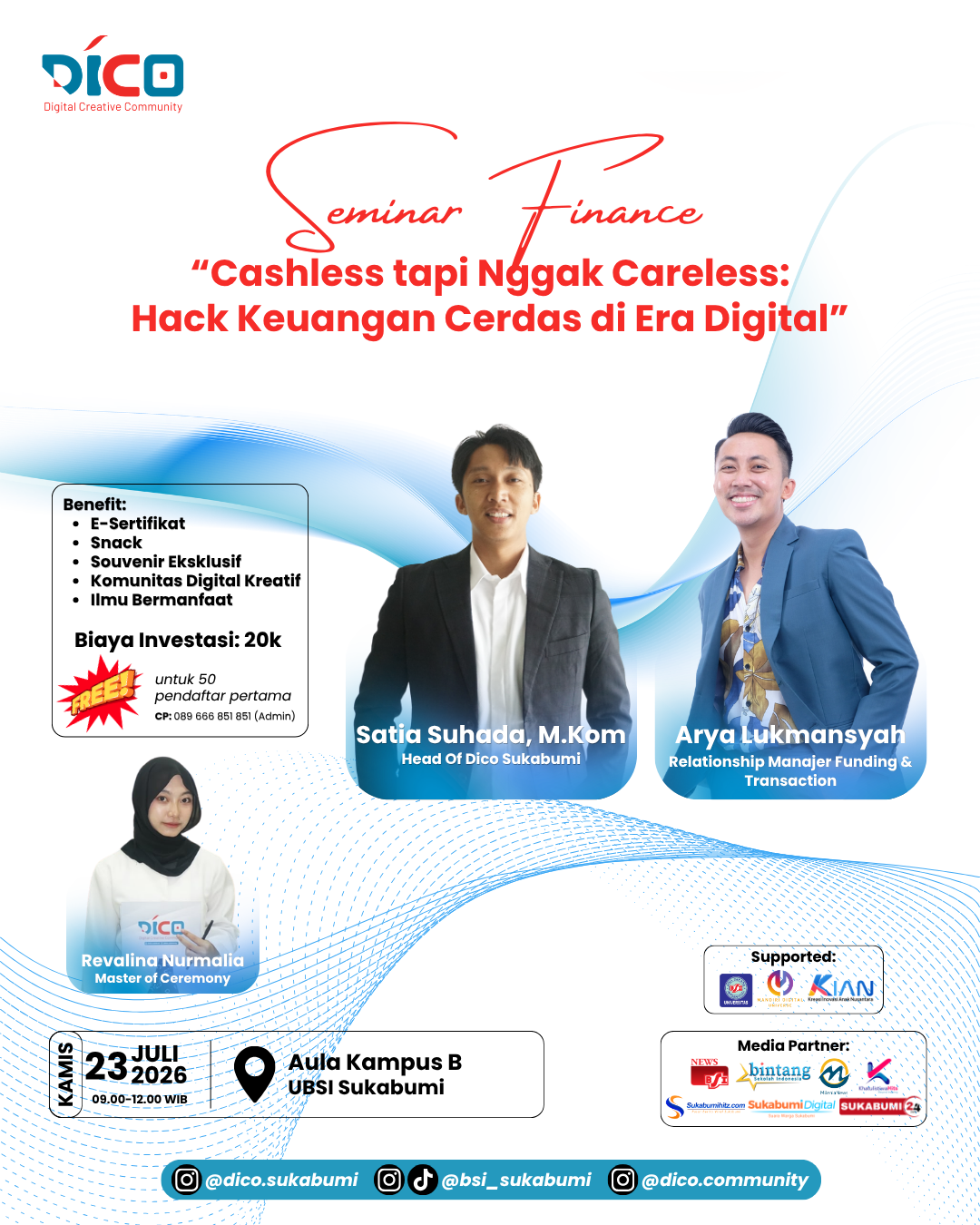 Seminar Finance - Cashless tapi Nggak Careless: Hack Keuangan Cerdas di Era Digital