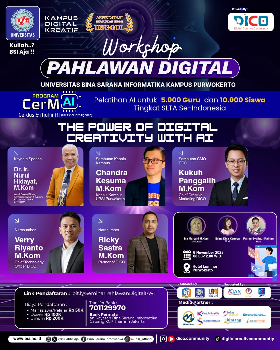 Workshop Pahlawan Digital: The Power of Digital Creativity with AI