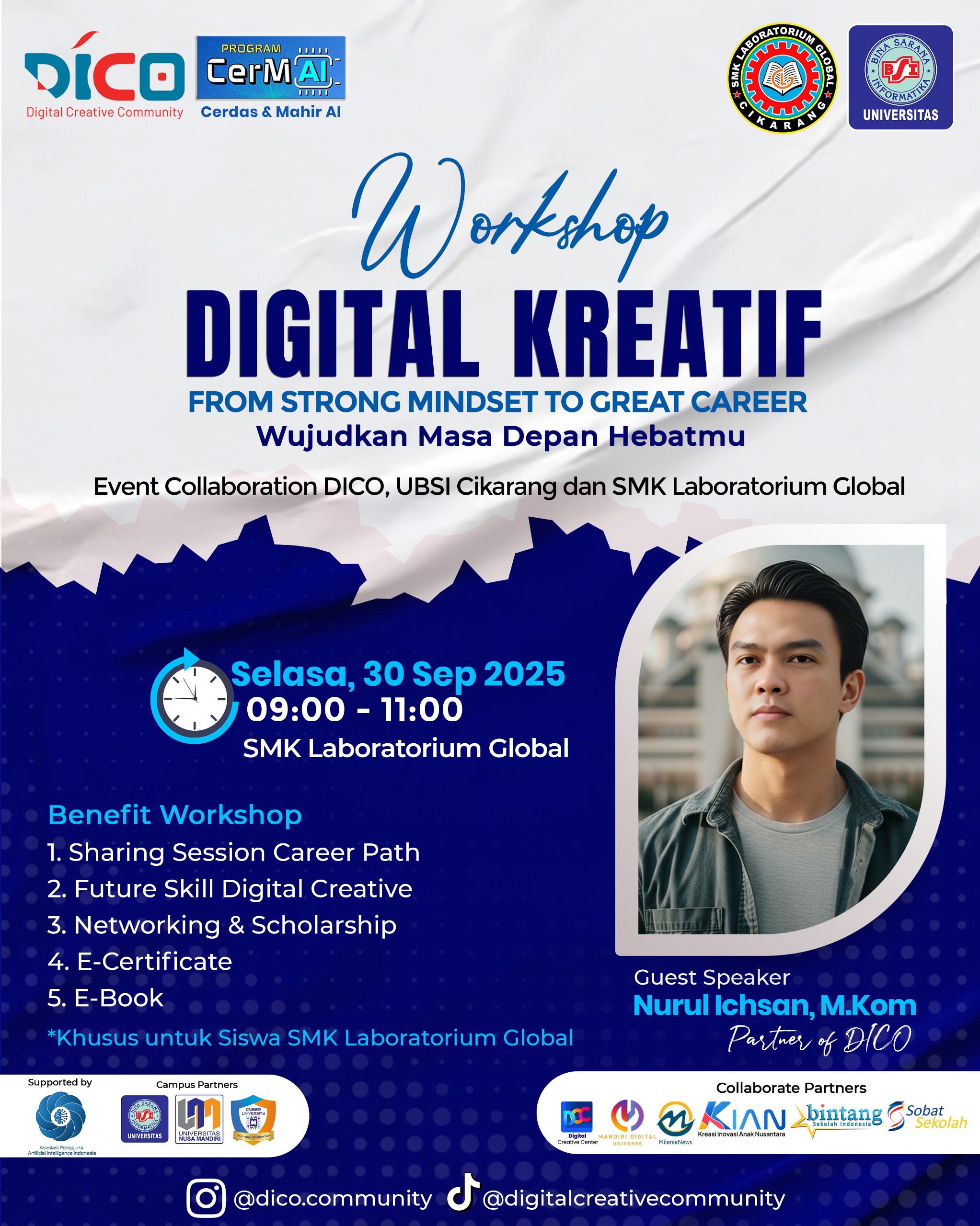 Workshop Digital Creative From Strong Mindset to Great Career