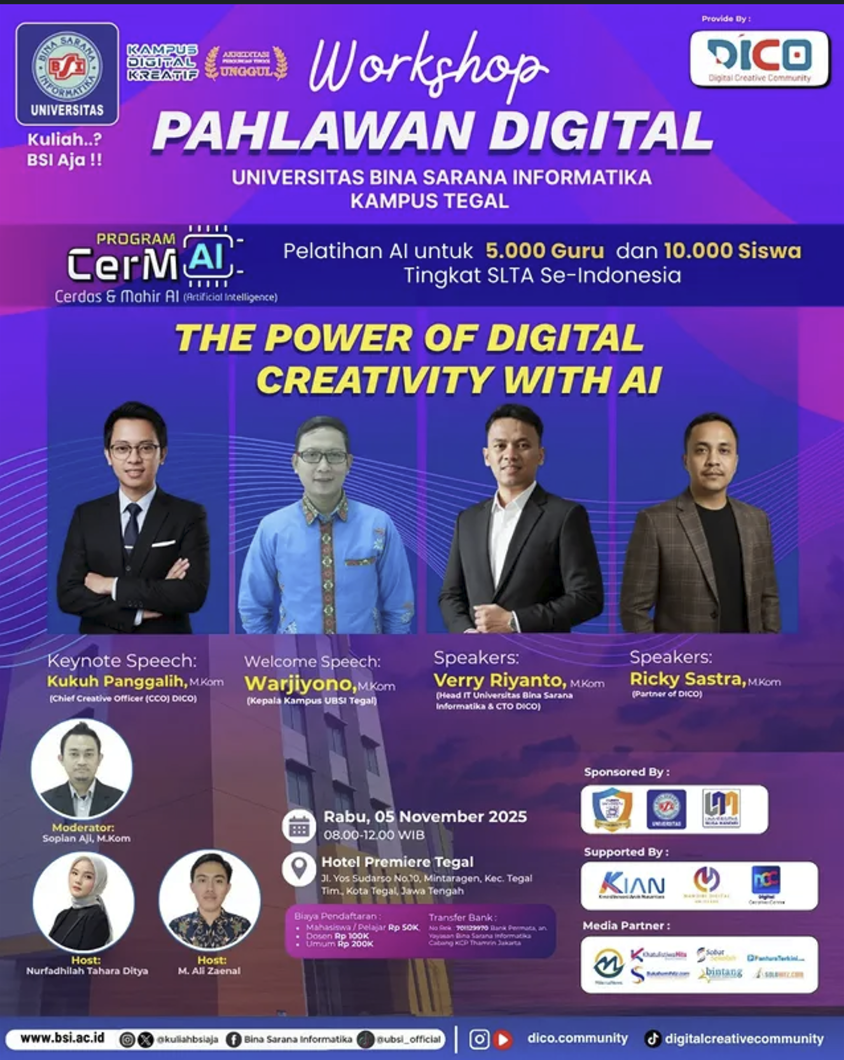 Workshop Pahlawan Digital: The Power of Digital Creativity with AI